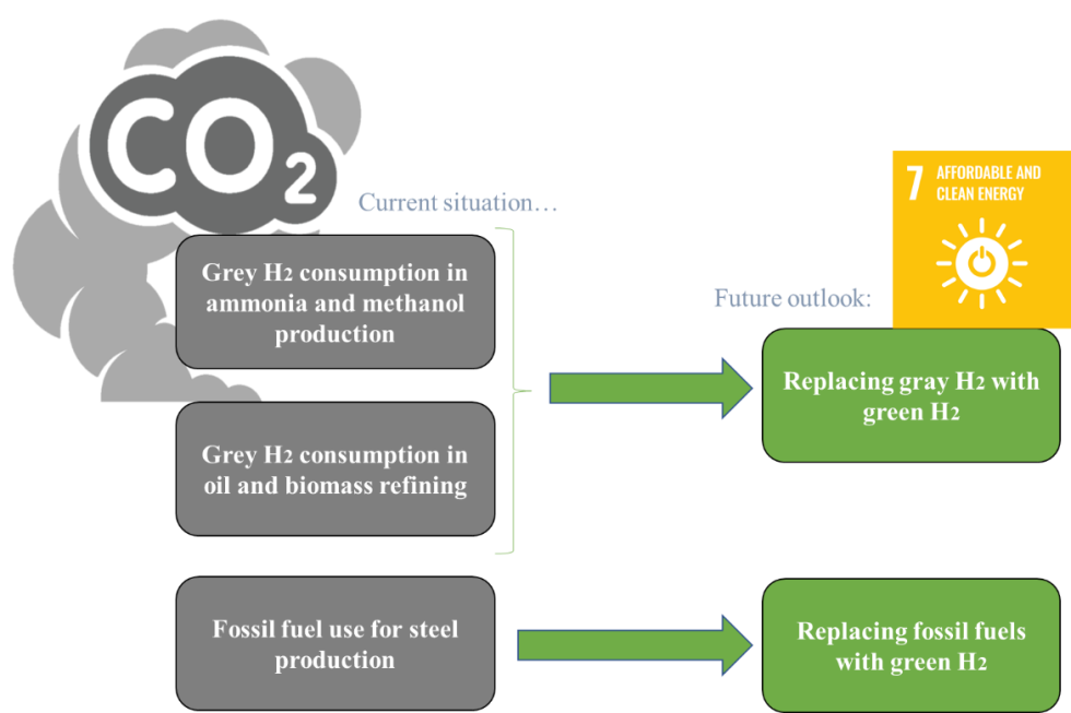 Modelling of the Industrial Sector of Hydrogen for the Energy